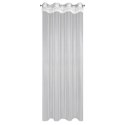 Firana 140x250 Sari biała gotowa na przelotkach z drobnej siateczki z ozdobną koronką przy górnej krawędzi Eurofirany Firana 140x250 Sari biała gotowa na przelotkach z drobnej siateczki z ozdobną koronką przy górnej krawędzi Eurofirany