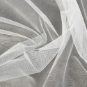 Firana 140x250 Sari biała gotowa na przelotkach z drobnej siateczki z ozdobną koronką przy górnej krawędzi Eurofirany Firana 140x250 Sari biała gotowa na przelotkach z drobnej siateczki z ozdobną koronką przy górnej krawędzi Eurofirany