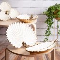 Patera ceramiczna 37x35x6 Hiral 4 niebieska jasna złota liść Eurofirany Patera ceramiczna 37x35x6 Hiral 4 niebieska jasna złota liść Eurofirany
