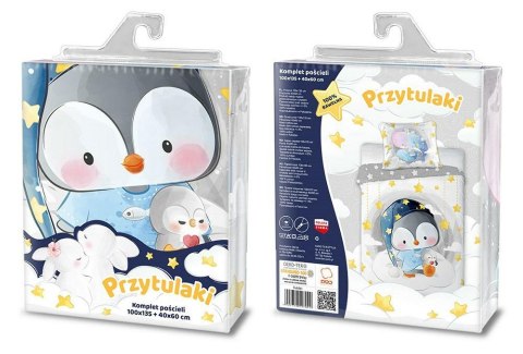 Pościel dziecięca 100x135 pingwinek 006 Przytulaki bawełniana poszewka 40x60 Pościel dziecięca 100x135 pingwinek 006 Przytulaki bawełniana poszewka 40x60