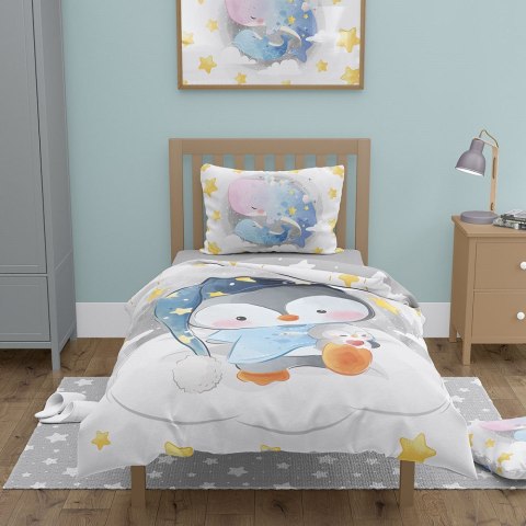 Pościel dziecięca 100x135 pingwinek 006 Przytulaki bawełniana poszewka 40x60 Pościel dziecięca 100x135 pingwinek 006 Przytulaki bawełniana poszewka 40x60
