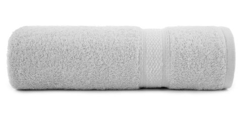 Ręcznik 100x150 Altea srebrny z ozdobną bordiurą z melanżowym pasem frotte 500 g/m2 Eurofirany Ręcznik 100x150 Altea srebrny z ozdobną bordiurą z melanżowym pasem frotte 500 g/m2 Eurofirany