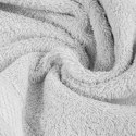 Ręcznik 100x150 Altea srebrny z ozdobną bordiurą z melanżowym pasem frotte 500 g/m2 Eurofirany Ręcznik 100x150 Altea srebrny z ozdobną bordiurą z melanżowym pasem frotte 500 g/m2 Eurofirany