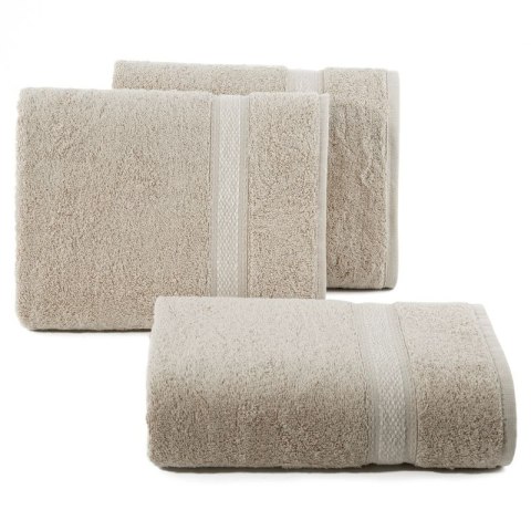 Ręcznik 30x50 Altea beżowy z ozdobną bordiurą z melanżowym pasem frotte 500 g/m2 Eurofirany Ręcznik 30x50 Altea beżowy z ozdobną bordiurą z melanżowym pasem frotte 500 g/m2 Eurofirany