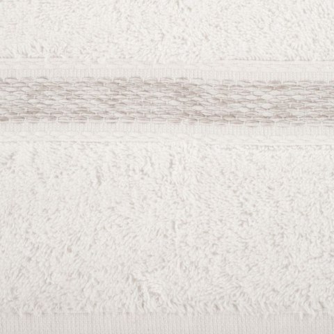 Ręcznik 30x50 Altea kremowy z ozdobną bordiurą z melanżowym pasem frotte 500 g/m2 Eurofirany Ręcznik 30x50 Altea kremowy z ozdobną bordiurą z melanżowym pasem frotte 500 g/m2 Eurofirany