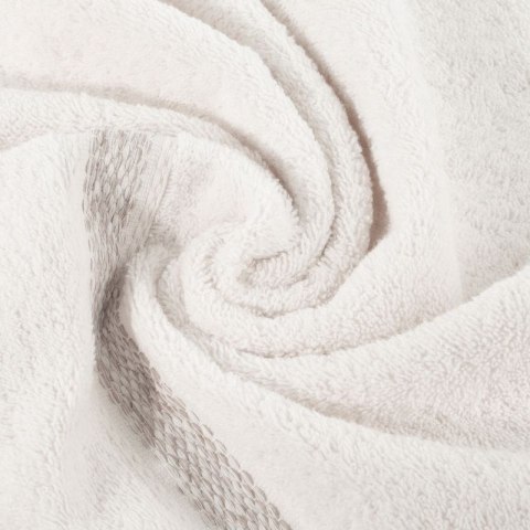 Ręcznik 30x50 Altea kremowy z ozdobną bordiurą z melanżowym pasem frotte 500 g/m2 Eurofirany Ręcznik 30x50 Altea kremowy z ozdobną bordiurą z melanżowym pasem frotte 500 g/m2 Eurofirany