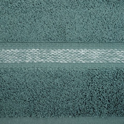 Ręcznik 30x50 Altea miętowy ciemny z ozdobną bordiurą z melanżowym pasem frotte 500 g/m2 Eurofirany Ręcznik 30x50 Altea miętowy ciemny z ozdobną bordiurą z melanżowym pasem frotte 500 g/m2 Eurofirany