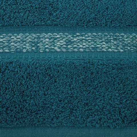Ręcznik 30x50 Altea turkusowy z ozdobną bordiurą z melanżowym pasem frotte 500 g/m2 Eurofirany Ręcznik 30x50 Altea turkusowy z ozdobną bordiurą z melanżowym pasem frotte 500 g/m2 Eurofirany
