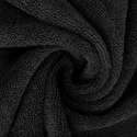 Ręcznik 50x90 Amanda czarny z ozdobną welurową bordiurą w pasy frotte 500 g/m2 Eurofirany Ręcznik 50x90 Amanda czarny z ozdobną welurową bordiurą w pasy frotte 500 g/m2 Eurofirany