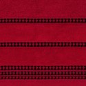 Ręcznik 50x90 Amanda czerwony z ozdobną welurową bordiurą w pasy frotte 500 g/m2 Eurofirany Ręcznik 50x90 Amanda czerwony z ozdobną welurową bordiurą w pasy frotte 500 g/m2 Eurofirany