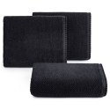Ręcznik 50x90 Mabel czarny z kontrastującym obszyciem krawędzi frotte 500 g/m2 Eurofirany Ręcznik 50x90 Mabel czarny z kontrastującym obszyciem krawędzi frotte 500 g/m2 Eurofirany