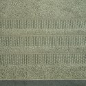 Ręcznik 50x90 Nastia oliwkowy z żakardową bordiurą w pasy w stylu eko frotte 500 g/m2 Eurofirany Ręcznik 50x90 Nastia oliwkowy z żakardową bordiurą w pasy w stylu eko frotte 500 g/m2 Eurofirany