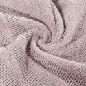 Ręcznik 50x90 Nastia pudrowy z żakardową bordiurą w pasy w stylu eko frotte 500 g/m2 Eurofirany Ręcznik 50x90 Nastia pudrowy z żakardową bordiurą w pasy w stylu eko frotte 500 g/m2 Eurofirany