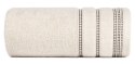 Ręcznik 70x140 Amanda beżowy z ozdobną welurową bordiurą w pasy frotte 500 g/m2 Eurofirany Ręcznik 70x140 Amanda beżowy z ozdobną welurową bordiurą w pasy frotte 500 g/m2 Eurofirany