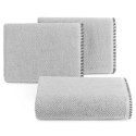 Ręcznik 70x140 Mabel stalowy z kontrastującym obszyciem krawędzi frotte 500 g/m2 Eurofirany Ręcznik 70x140 Mabel stalowy z kontrastującym obszyciem krawędzi frotte 500 g/m2 Eurofirany