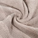 Ręcznik 70x140 Nastia beżowy z żakardową bordiurą w pasy w stylu eko frotte 500 g/m2 Eurofirany Ręcznik 70x140 Nastia beżowy z żakardową bordiurą w pasy w stylu eko frotte 500 g/m2 Eurofirany