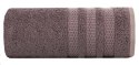 Ręcznik 70x140 Nastia grafitowy z żakardową bordiurą w pasy w stylu eko frotte 500 g/m2 Eurofirany Ręcznik 70x140 Nastia grafitowy z żakardową bordiurą w pasy w stylu eko frotte 500 g/m2 Eurofirany