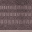 Ręcznik 70x140 Nastia grafitowy z żakardową bordiurą w pasy w stylu eko frotte 500 g/m2 Eurofirany Ręcznik 70x140 Nastia grafitowy z żakardową bordiurą w pasy w stylu eko frotte 500 g/m2 Eurofirany