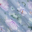 Zasłona 140x250 Flora srebrna fioletowa kwiaty gotowa na przelotkach Eurofirany Zasłona 140x250 Flora srebrna fioletowa kwiaty gotowa na przelotkach Eurofirany
