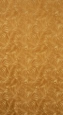 Zasłona 140x250 Livia miodowa z botanicznym wytłaczanym wzorem liści welurowa gotowa na przelotkach Eurofirany Zasłona 140x250 Livia miodowa z botanicznym wytłaczanym wzorem liści welurowa gotowa na przelotkach Eurofirany