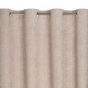 Zasłona 140x250 Octavia beżowa z miękkiego weluru z wytłaczanym wzorem liści gotowa na przelotkach Eurofirany Zasłona 140x250 Octavia beżowa z miękkiego weluru z wytłaczanym wzorem liści gotowa na przelotkach Eurofirany