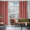 Zasłona 140x250 Octavia różowa ciemna z miękkiego weluru z wytłaczanym wzorem liści gotowa na przelotkach Eurofirany Zasłona 140x250 Octavia różowa ciemna z miękkiego weluru z wytłaczanym wzorem liści gotowa na przelotkach Eurofirany