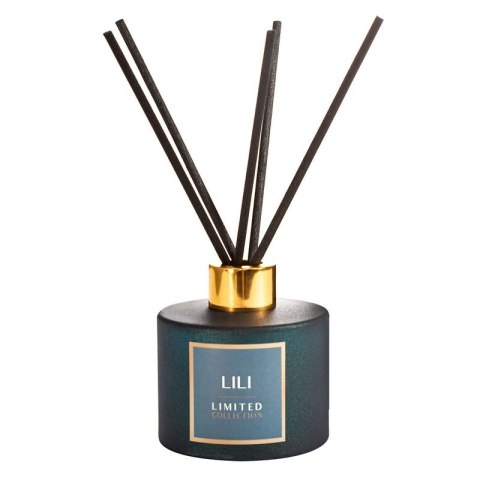 Dyfuzor zapachowy Lili z patyczkami Głębia Zieleni 150 ml odświeżacz powietrza Eurofirany Dyfuzor zapachowy Lili z patyczkami Głębia Zieleni 150 ml odświeżacz powietrza Eurofirany