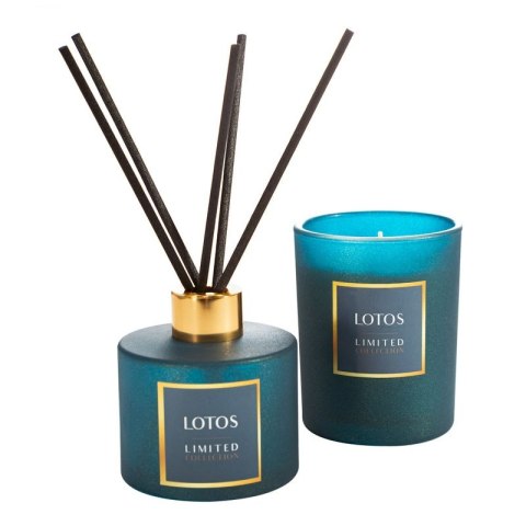 Dyfuzor zapachowy Lotos z patyczkami Harmonia Turkusu 150 ml odświeżacz powietrza Eurofirany Dyfuzor zapachowy Lotos z patyczkami Harmonia Turkusu 150 ml odświeżacz powietrza Eurofirany