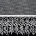 Firana 400x145 Sari biała gotowa na taśmie z drobnej siateczki z ozdobną koronką przy górnej krawędzi Eurofirany Firana 400x145 Sari biała gotowa na taśmie z drobnej siateczki z ozdobną koronką przy górnej krawędzi Eurofirany