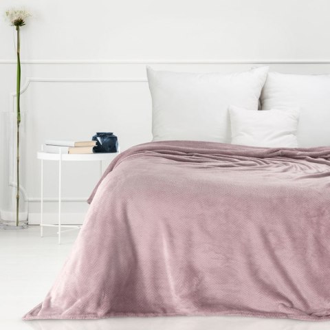 Koc narzuta na fotel 70x160 wrzosowy w jodełkę Cindy 5 dekoracyjny z mikrofibry Koc narzuta na fotel 70x160 wrzosowy w jodełkę Cindy 5 dekoracyjny z mikrofibry