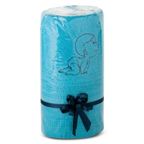 Komplet ręczników 2 szt. T/0433 niebieski Baby 500g/m2 zestaw upominkowy na prezent Eurofirany Komplet ręczników 2 szt. T/0433 niebieski Baby 500g/m2 zestaw upominkowy na prezent Eurofirany