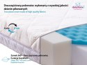 Materacyk ortopedyczny 160x80x10 Carpathia z wentylacyjnym systemem kanalików oraz pikowanym, żakardowym pokrowcem zapinanym na Materacyk ortopedyczny 160x80x10 Carpathia z wentylacyjnym systemem kanalików oraz pikowanym, żakardowym pokrowcem zapinanym na