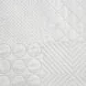 Narzuta dekoracyjna 170x210 Boni 5 biała geometryczna Narzuta dekoracyjna 170x210 Boni 5 biała geometryczna
