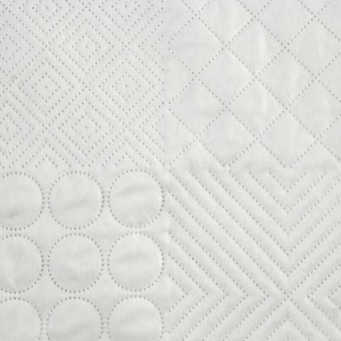 Narzuta dekoracyjna 170x210 Boni 5 biała geometryczna Narzuta dekoracyjna 170x210 Boni 5 biała geometryczna