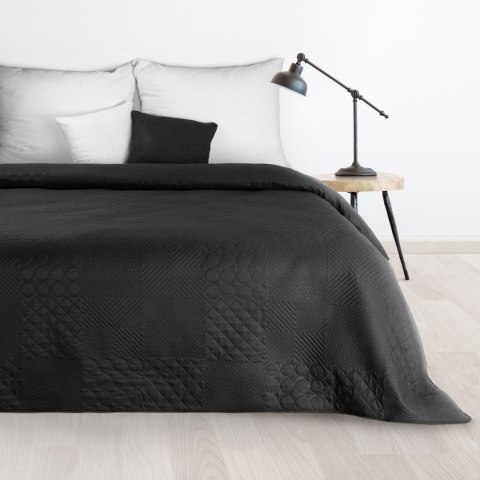 Narzuta dekoracyjna 170x210 Boni 5 czarna geometryczna Narzuta dekoracyjna 170x210 Boni 5 czarna geometryczna