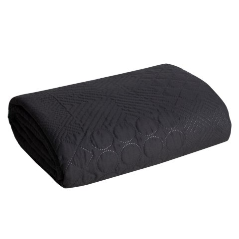Narzuta dekoracyjna 170x210 Boni 5 czarna geometryczna Narzuta dekoracyjna 170x210 Boni 5 czarna geometryczna