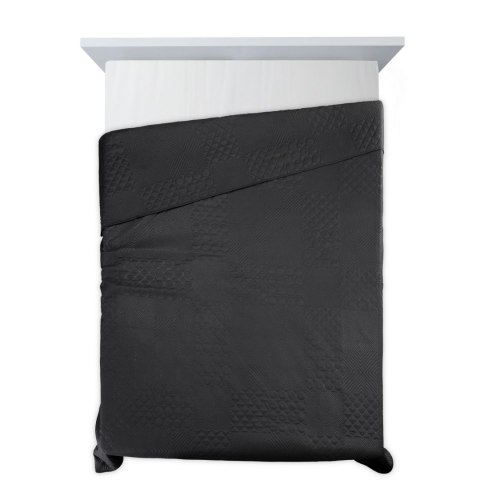 Narzuta dekoracyjna 170x210 Boni 5 czarna geometryczna Narzuta dekoracyjna 170x210 Boni 5 czarna geometryczna