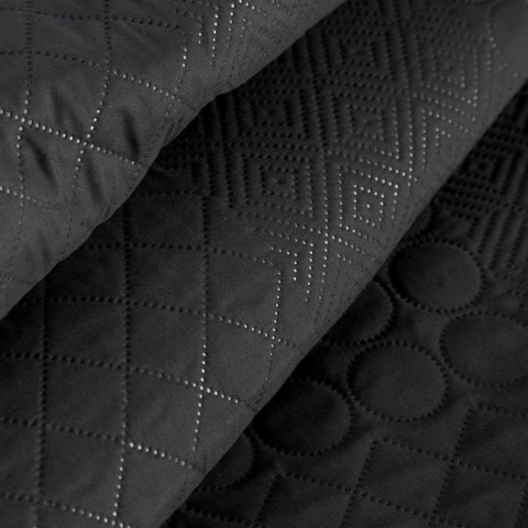 Narzuta dekoracyjna 170x210 Boni 5 czarna geometryczna Narzuta dekoracyjna 170x210 Boni 5 czarna geometryczna