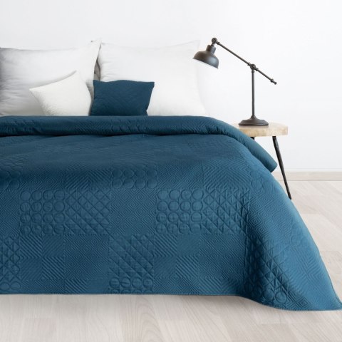 Narzuta dekoracyjna 170x210 Boni 5 granatowa geometryczna Narzuta dekoracyjna 170x210 Boni 5 granatowa geometryczna