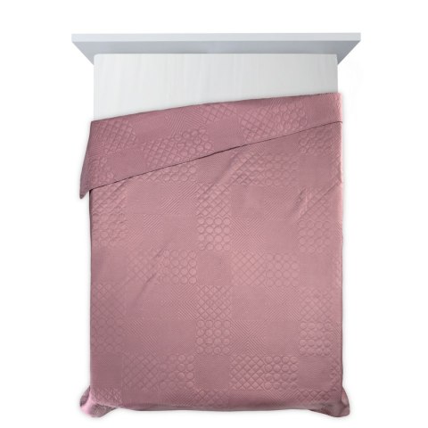 Narzuta dekoracyjna 170x210 Boni 5 różowa geometryczna Narzuta dekoracyjna 170x210 Boni 5 różowa geometryczna