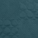 Narzuta dekoracyjna 170x210 Boni 5 turkusowa ciemna geometryczna Narzuta dekoracyjna 170x210 Boni 5 turkusowa ciemna geometryczna