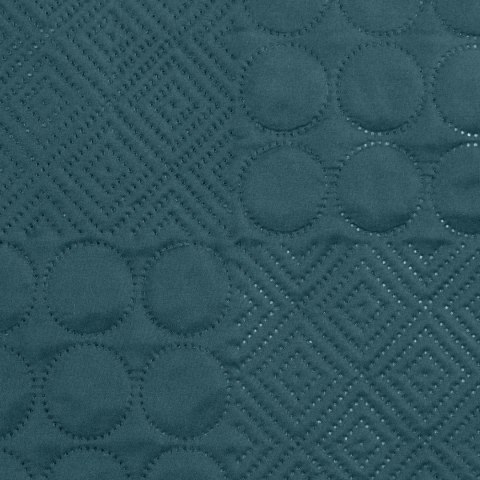 Narzuta dekoracyjna 170x210 Boni 5 turkusowa ciemna geometryczna Narzuta dekoracyjna 170x210 Boni 5 turkusowa ciemna geometryczna