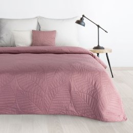 Narzuta dekoracyjna 170x210 Boni 6 różowa pudrowa liście