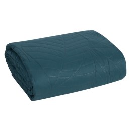 Narzuta dekoracyjna 170x210 Boni 6 turkusowa ciemna liście