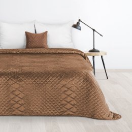 Narzuta dekoracyjna 170x210 Luiz 3 ceglasta welurowa geometryczna