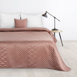Narzuta dekoracyjna 170x210 Luiz 3 różowa pudrowa welurowa geometryczna