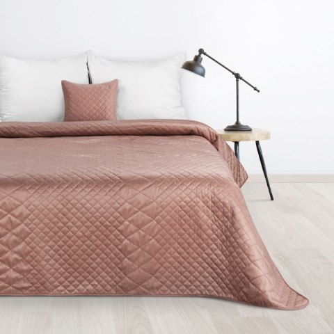 Narzuta dekoracyjna 170x210 Luiz 3 różowa pudrowa welurowa geometryczna Narzuta dekoracyjna 170x210 Luiz 3 różowa pudrowa welurowa geometryczna