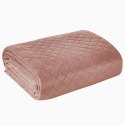 Narzuta dekoracyjna 170x210 Luiz 3 różowa pudrowa welurowa geometryczna Narzuta dekoracyjna 170x210 Luiz 3 różowa pudrowa welurowa geometryczna