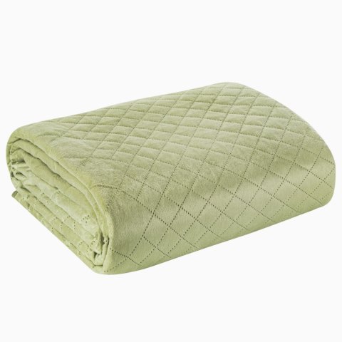 Narzuta dekoracyjna 170x210 Luiz 3 zielona jasna welurowa geometryczna Narzuta dekoracyjna 170x210 Luiz 3 zielona jasna welurowa geometryczna