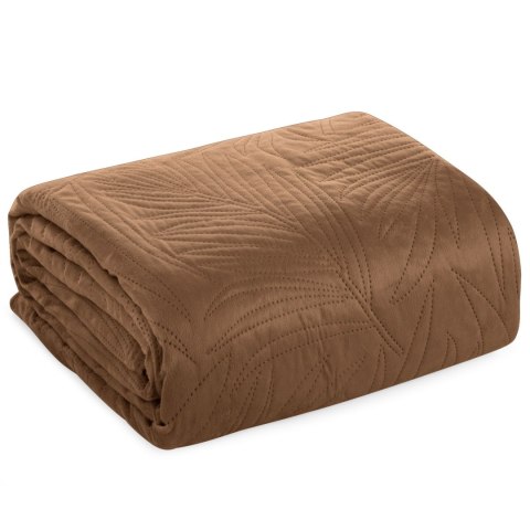 Narzuta dekoracyjna 170x210 Luiz 4 ceglasta welurowa liście Narzuta dekoracyjna 170x210 Luiz 4 ceglasta welurowa liście